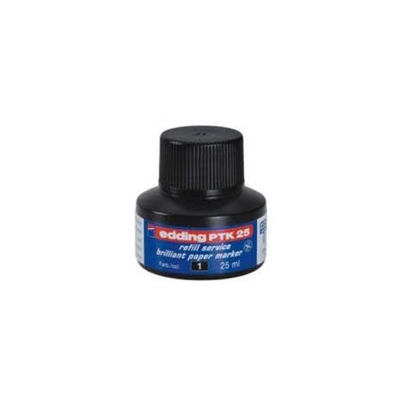 Edding PTK25-1 sort refill blæk til Edding 30 og 33