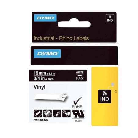 DYMO Rhino 1805436 Vinyl tape 19mm x 5