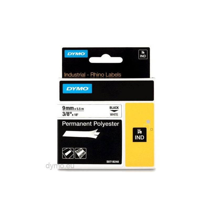 DYMO 18482 RhinoPRO Permanent polyester 9mm x 5