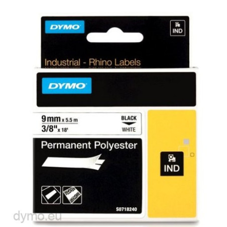 DYMO 18482 RhinoPRO Permanent polyester 9mm x 5