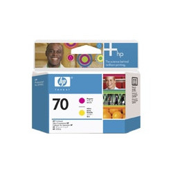 Printhoved C9406A Gul og Magenta nr. 70 original HP