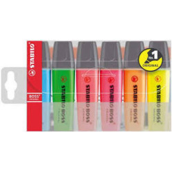 Stabilo Boss Original 140-70-6 etui m. 6 farver (1 stk)
