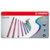 Stabilo 150-6810-6 Metaletui med 10 Fiberpenne i assorterede farver
