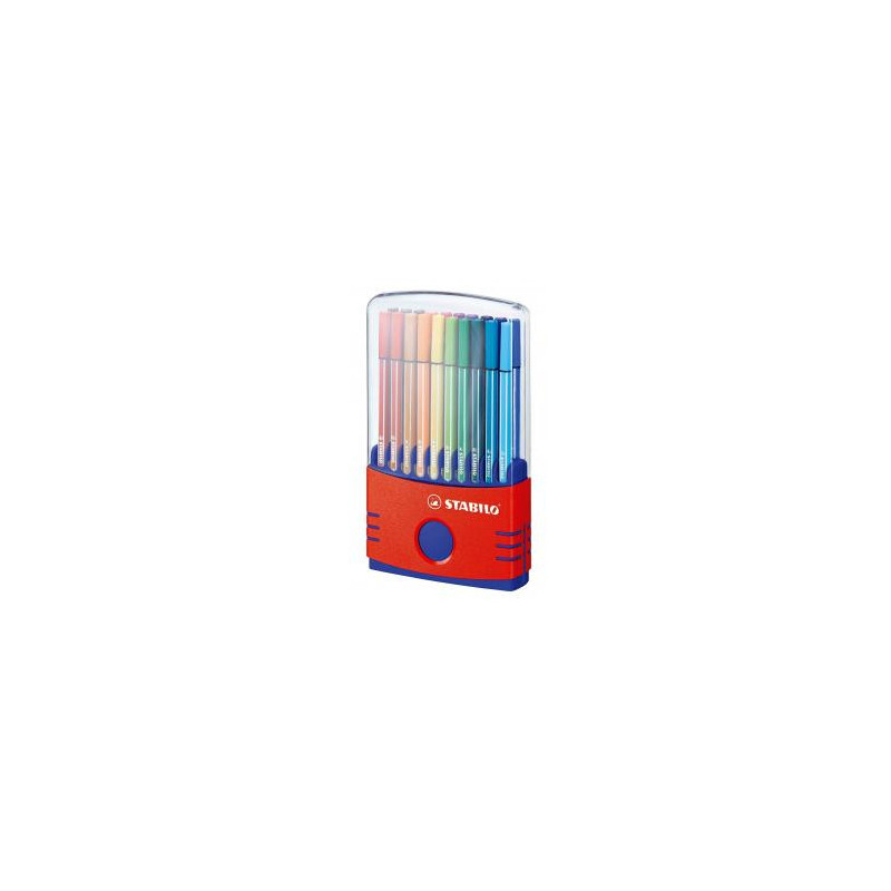 Stabilo 150-6820-03 ColorParade 20 fiberpenne i robust plastboks Stabilo 150-6820-03 ColorParade 20 fiberpenne i robust plastboks