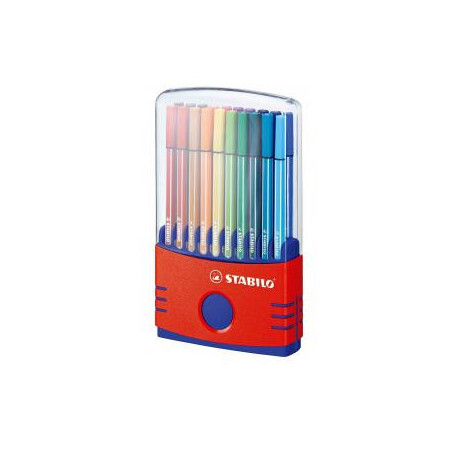 Stabilo 150-6820-03 ColorParade 20 fiberpenne i robust plastboks
