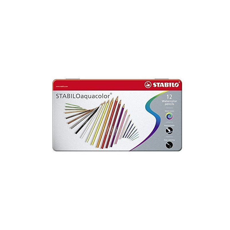 Stabilo 1612-5 Aquacolor farveblyanter 12stk
