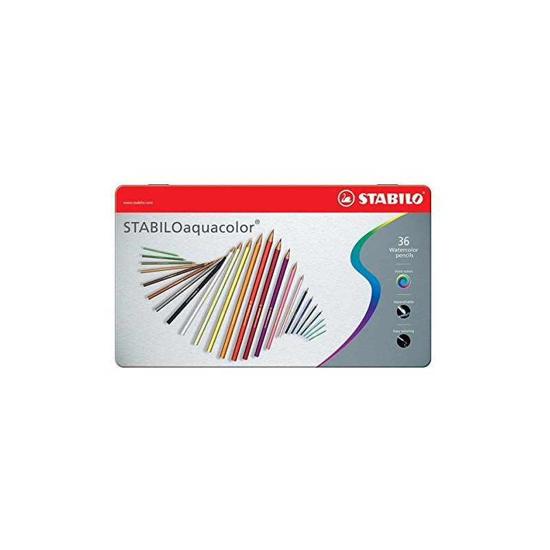 Stabilo 1636-5 Aquacolor farveblyanter 36stk