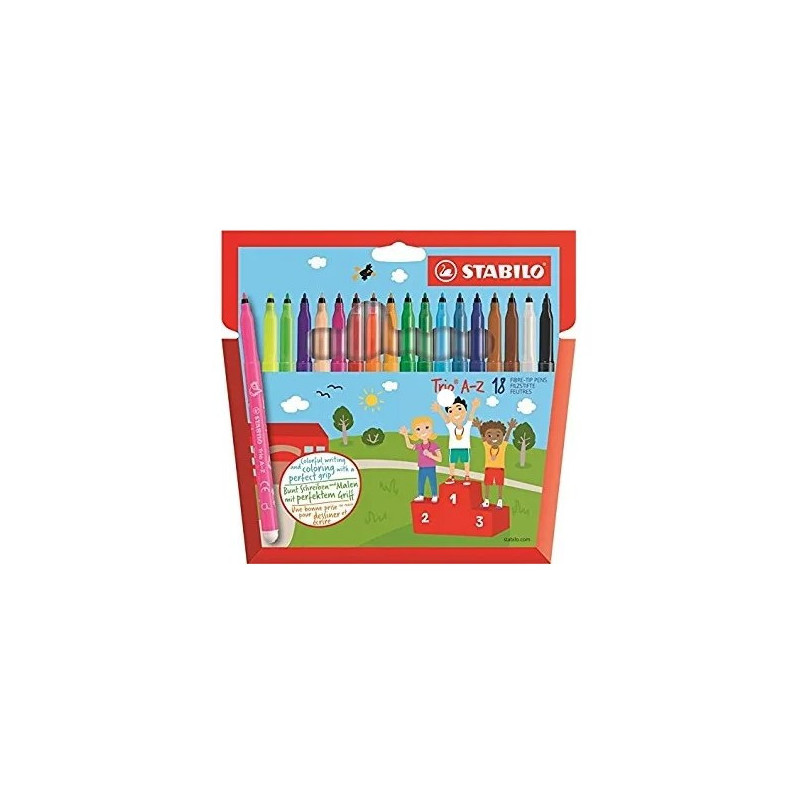 Stabilo 378-1-18-01 trio filtpenne 18 farver
