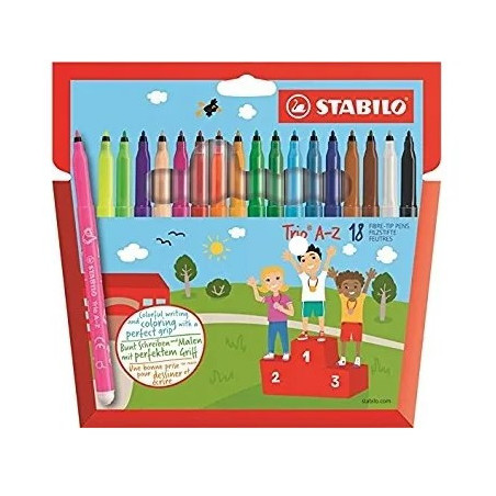 Stabilo 378-1-18-01 trio filtpenne 18 farver