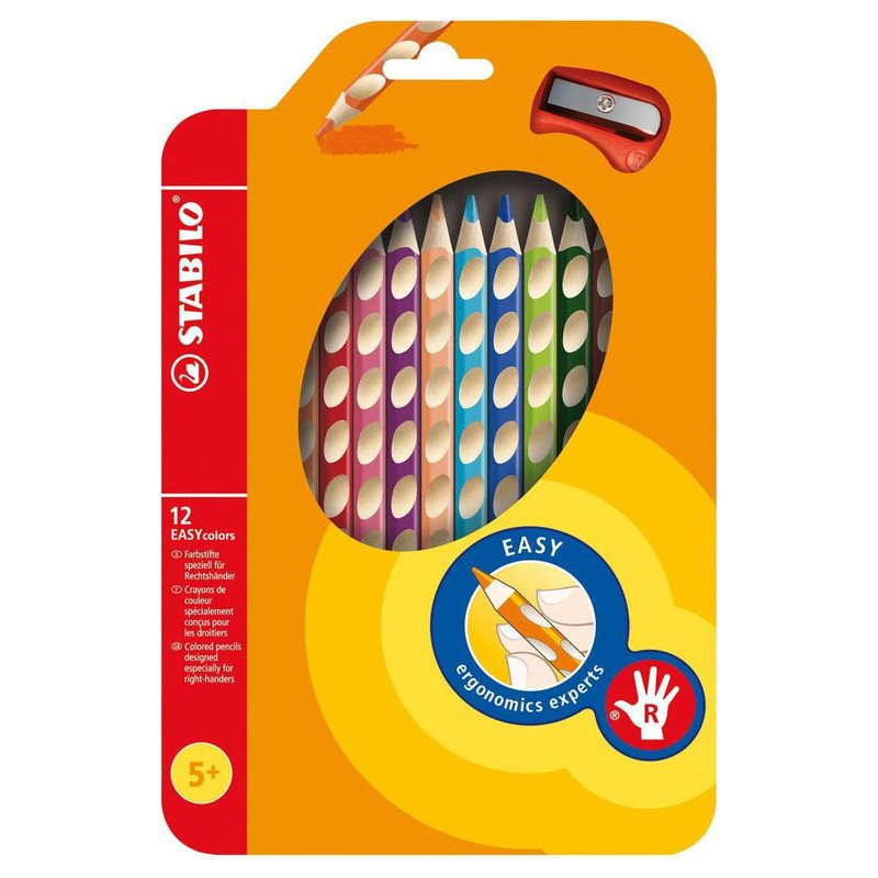 Stabilo 332-12 easycolor 12ass højre (6stk.) Stabilo 332-12 easycolor 12ass højre (6stk.)