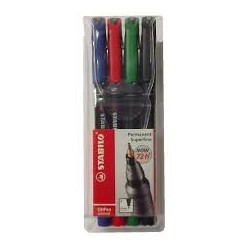 Stabilo 841-4 Superfine OH pen 0