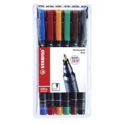 Stabilo 842-6 Fine OH pen 0