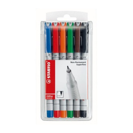 Stabilo 851-6 Superfine OH pen 0