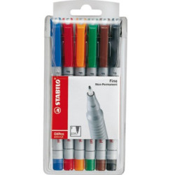 Stabilo 852-6 Fine OH pen 0