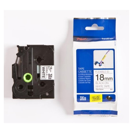 TZFX241-TZ-FX241 Sort tekst på hvid tape 18mm (8m. rulle)
