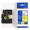 TZFX641-TZ-FX641 Sort tekst på gul tape 18mm (8 m. pr. rulle)