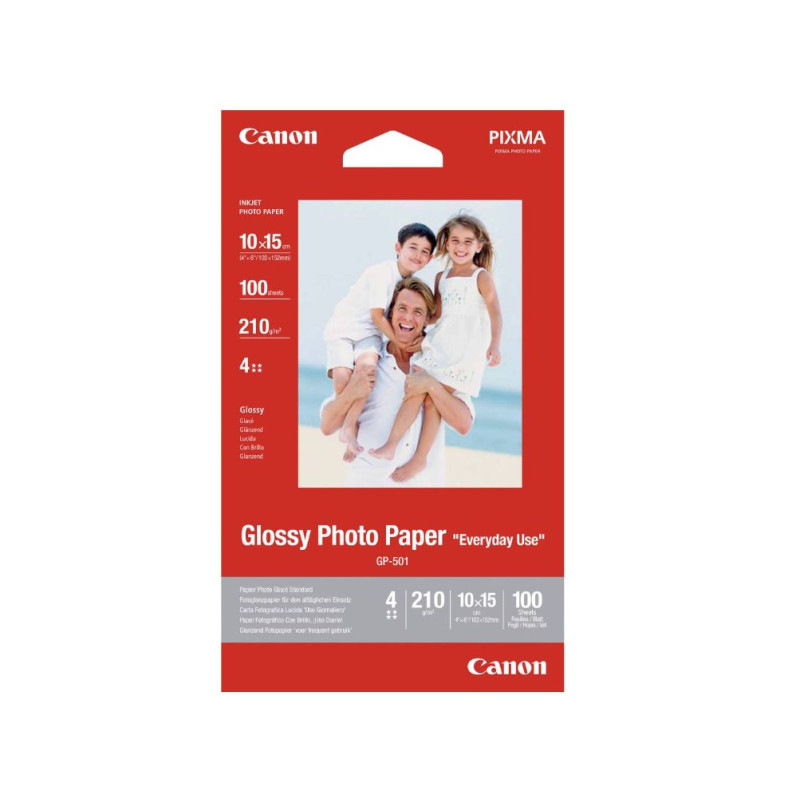 Canon 10x15 GP-501 Glossy Fotopapir 100ark (210gsm)