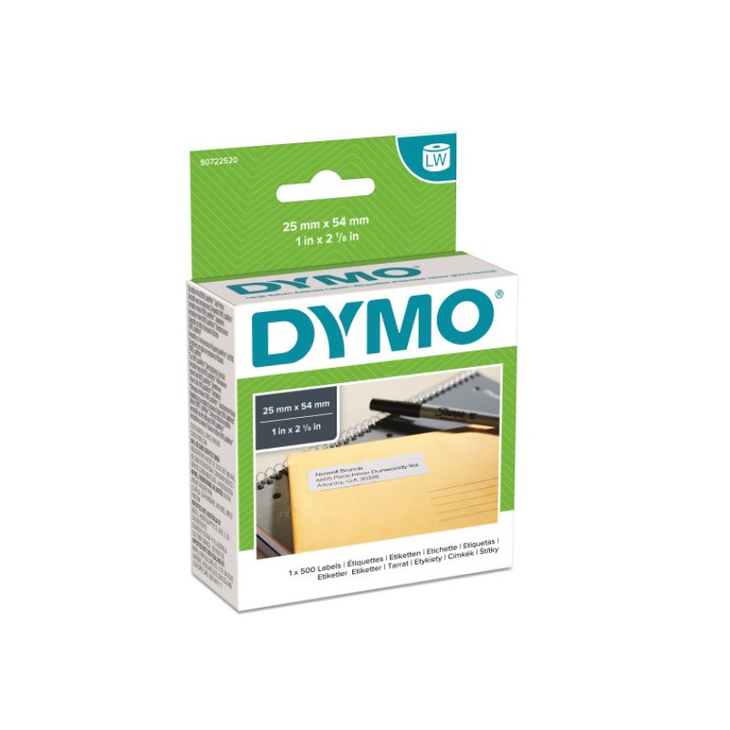DYMO 11352 Returadr. etiket 25x54mm 500 stk. S0722520