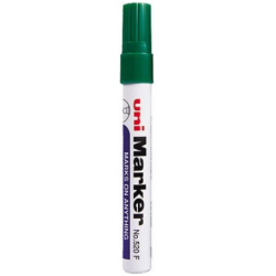 Uni Marker 520F grøn marker med rund spids 1-3mm (12stk)