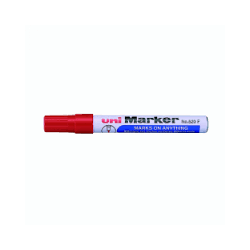 Uni Marker 520F Rød marker med rund spids 1-3mm (12stk)