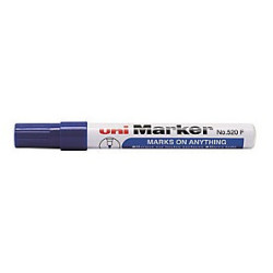Uni Marker 520F Blå marker med rund spids 1-3mm (12stk)