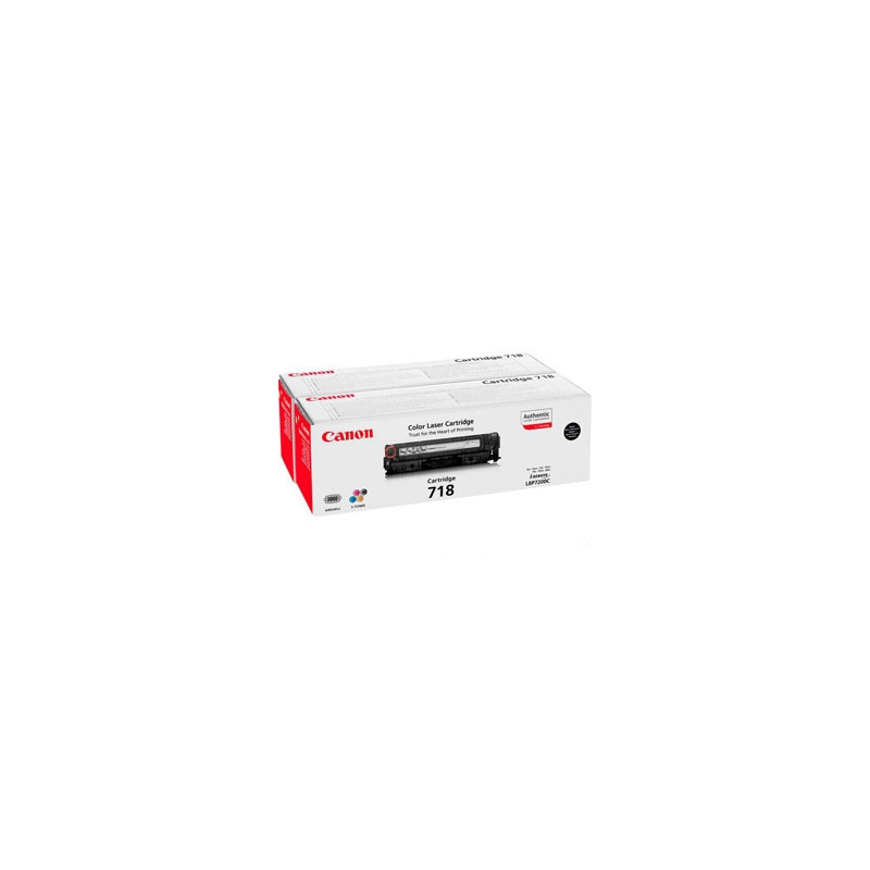 Tonerpatron CRG 718BK x 2 twinpack