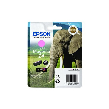 Blækpatron original Epson 24 C13T24264010 Lys Magenta (360 sider)