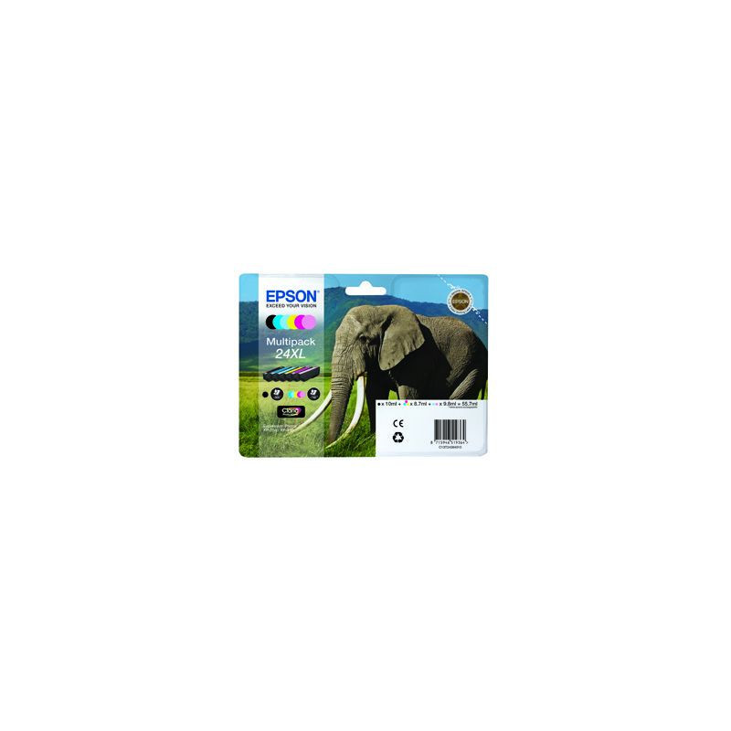 Blækpatroner Multipack 24XL C13T24384011 Blækpatroner Multipack 24XL C13T24384011