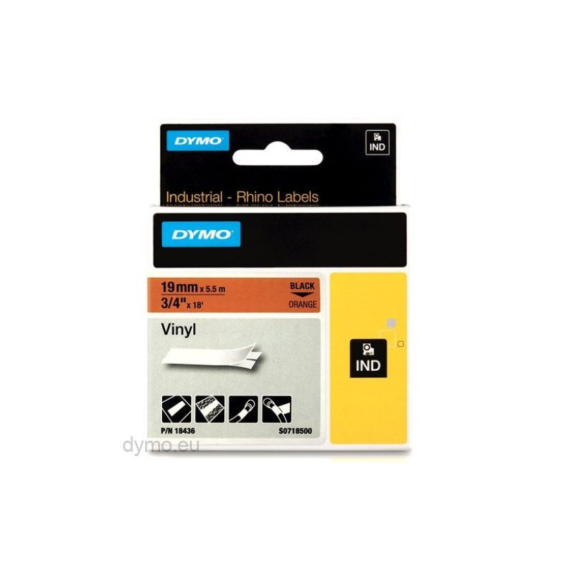 DYMO Rhino 18436 Vinyl tape 19mm x 5