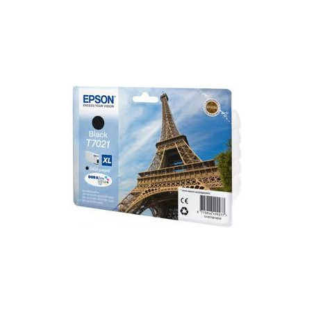 Blækpatron original Epson T7021 Sort XL C13T70214010 (Udsalg få stk)
