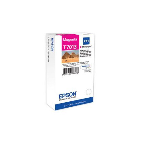 Blækpatron original Epson T7013 Magenta XXL C13T70134010 (3.400 sider)