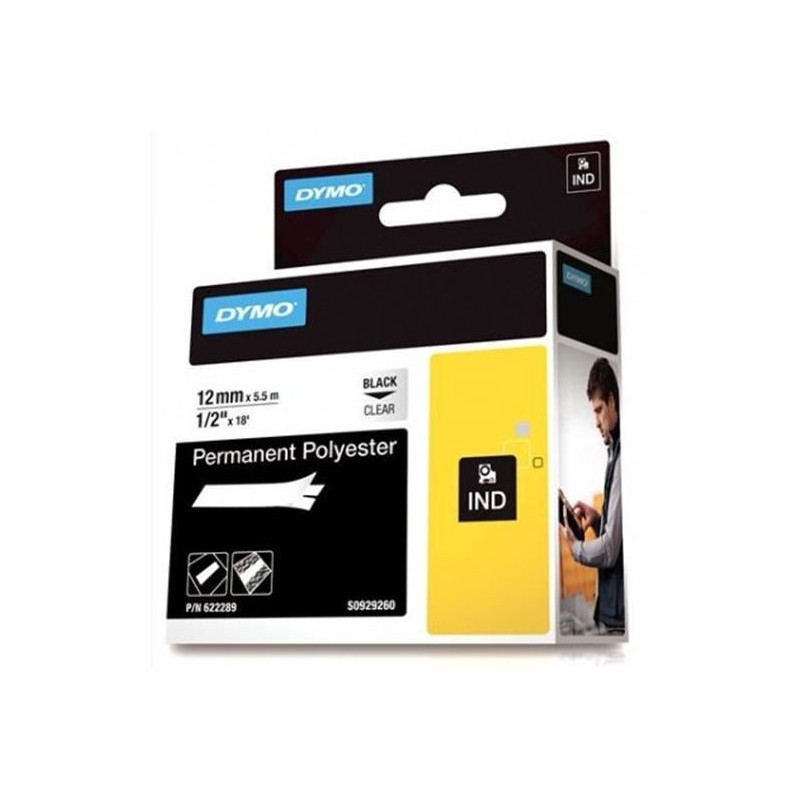 DYMO Rhino Perm. polyester 12mmx5 DYMO Rhino Perm. polyester 12mmx5