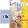 Avery L6019REV-25 Special formede runde labels