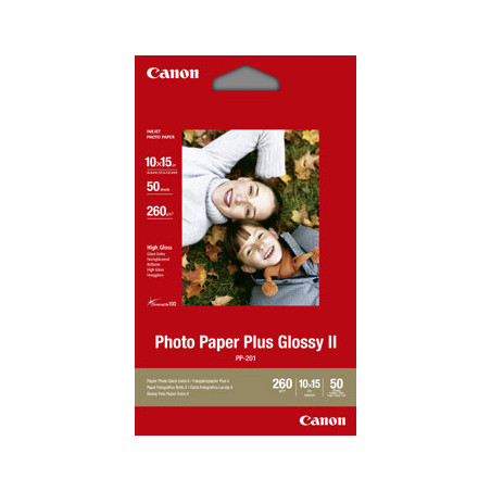 Canon 10x15 PP-201 Glossy Plus Fotopapir 50ark (260g)