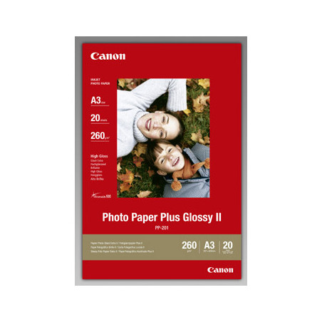 A3 Canon PP-201 Glossy Plus Fotopapir 20ark (260g)