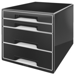 Skuffekabinet Desk Cube Leitz 4-skuffer Sort