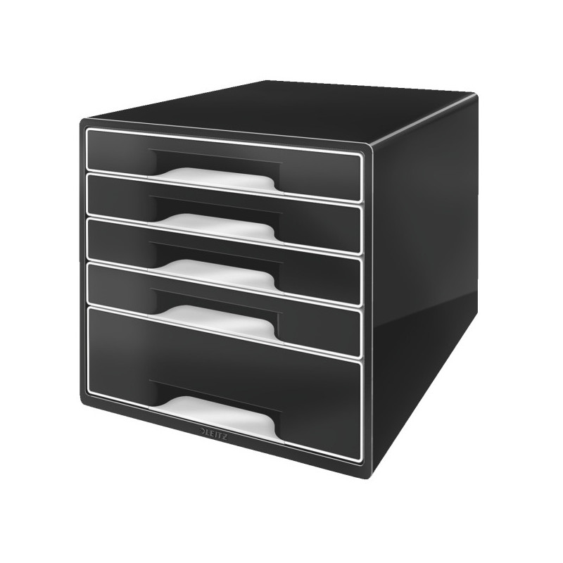Skuffekabinet Desk Cube Leitz 5-skuffer Sort Skuffekabinet Desk Cube Leitz 5-skuffer Sort