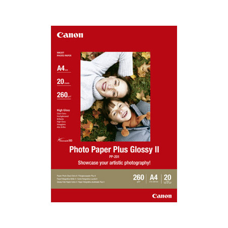 A4 Canon PP-201 Glossy Plus Fotopapir 20ark (260g)