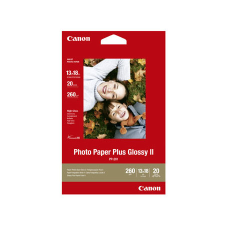 13x18 Canon PP-201 Glossy Plus Fotopapir 20ark (260g)