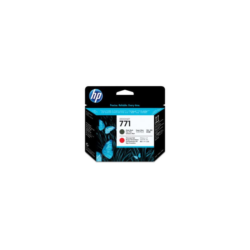 Printhoved HP 771 printhoved matte sort + rød