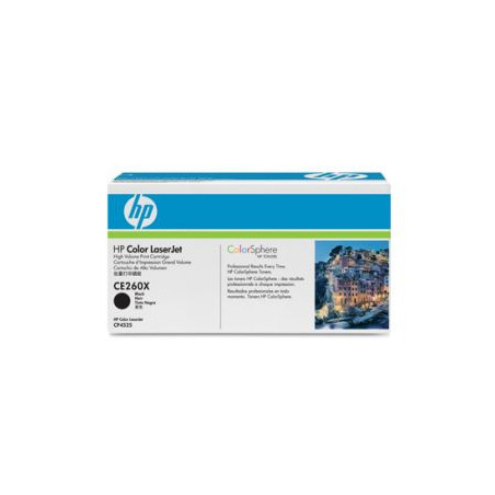 Tonerpatron HP Toner CE260X sort Høj Kapacitet