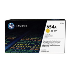 Tonerpatron HP 654A gul Toner