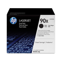 Tonerpatron HP 2xToner 90X sort HV LJ M4555 MFP