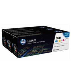 Tonerpatron HP Toner 304A CYM Tri-Pack