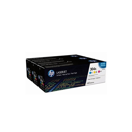 Tonerpatron HP Toner 304A CYM Tri-Pack