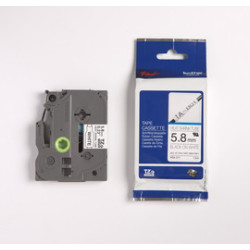 Brother Hse211 sort-hvid krympeflex-tape