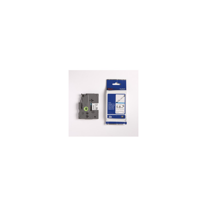 Brother Hse211 sort-hvid krympeflex-tape