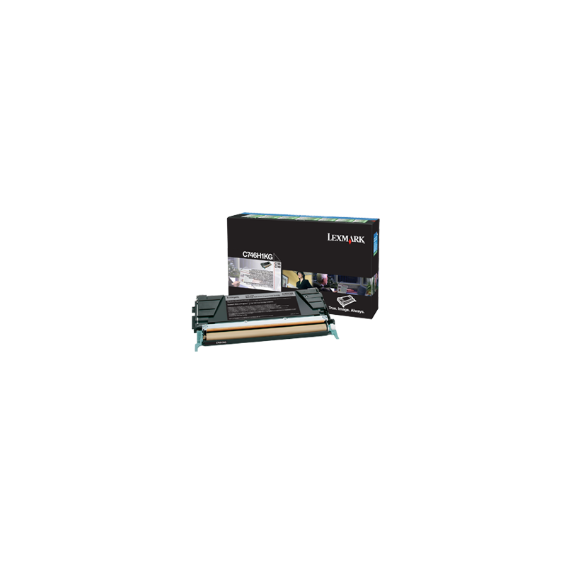 Tonerpatron C746H1KG Sort C746