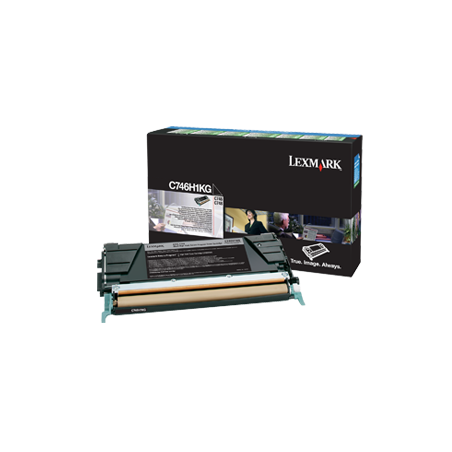 Tonerpatron C746H1KG Sort C746