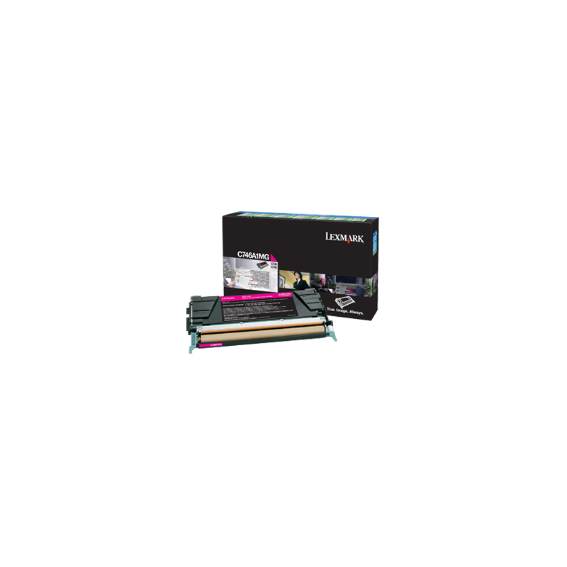 Tonerpatron C746A1MG Magenta C746